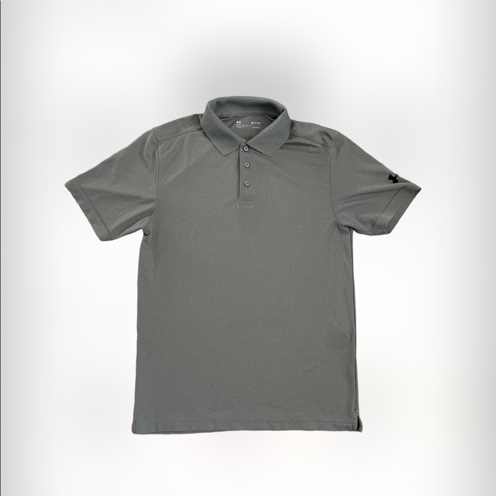 Men’s Gray Under Armour Performance Polo - Small